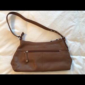 Stone Mountain leather handbag purse.  12”x6”.